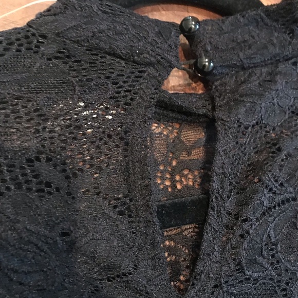 NWT George Black Lace long sleeve Shirt size Medium - Picture 5 of 8